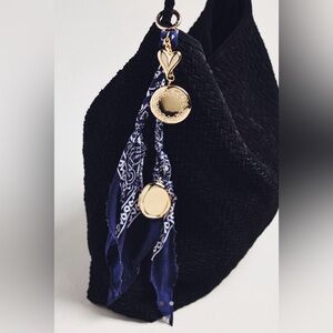 NWT Anthropologie Heritage Bow Bag Charm Bandana